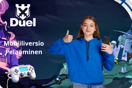 Duel kasinon mobiiliversio pelaamiseen älypuhelimella
