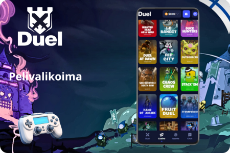 Duel kasinon pelivalikoima mobiililaitteella