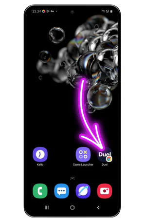 Duel Casino App onnistuneesti asennettu Android-laitteeseen